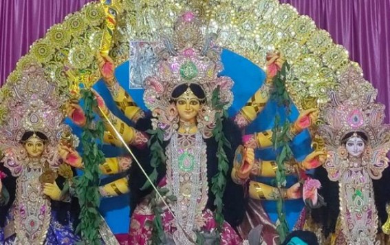 Maha-Navami ringing bell of end of Durga puja for the Year